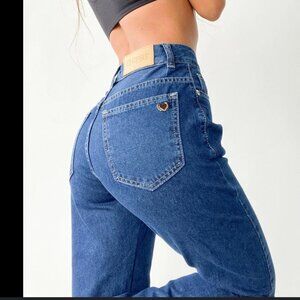 High-Rise Women's Blue Jeans - Chipre